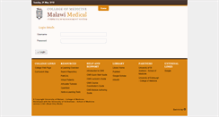 Desktop Screenshot of cms.medcol.mw